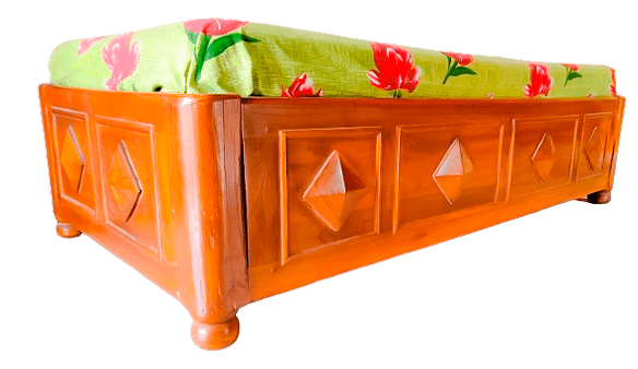 Premium Sagwan Teak Wood Bed | Durable & Elegant Bedroom Furniture