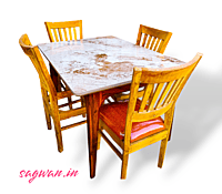 Sagwan Premium Dining Set - Pluto