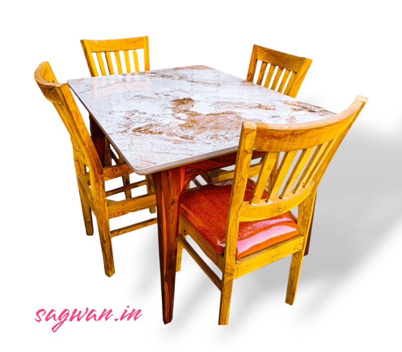 Sagwan Premium Dining Set - Pluto