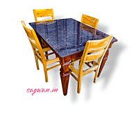 Sagwan Premium Dining Set - Titan