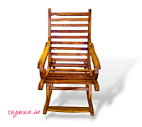 Sagwan Premium Rocking Chair - Gold