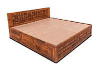 Sagwan Premium Bed - Square Array